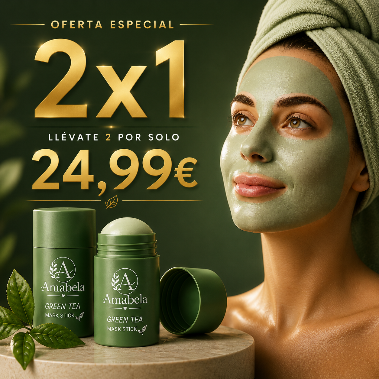 ¡OFERTA 2x1 MASCARILLA EXFOLIANTE TÉ VERDE DETOX
